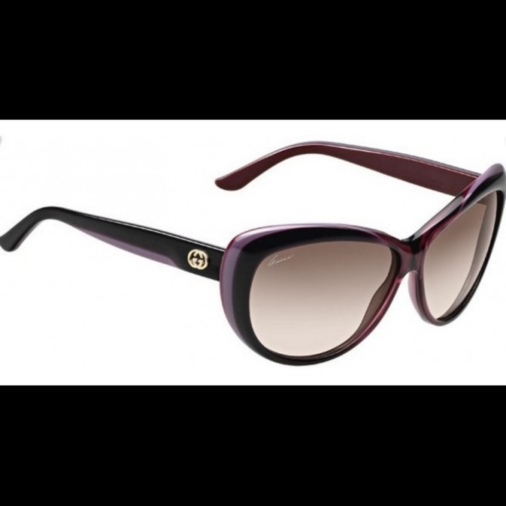 Gucci Purple and Black Women's Sunglasses